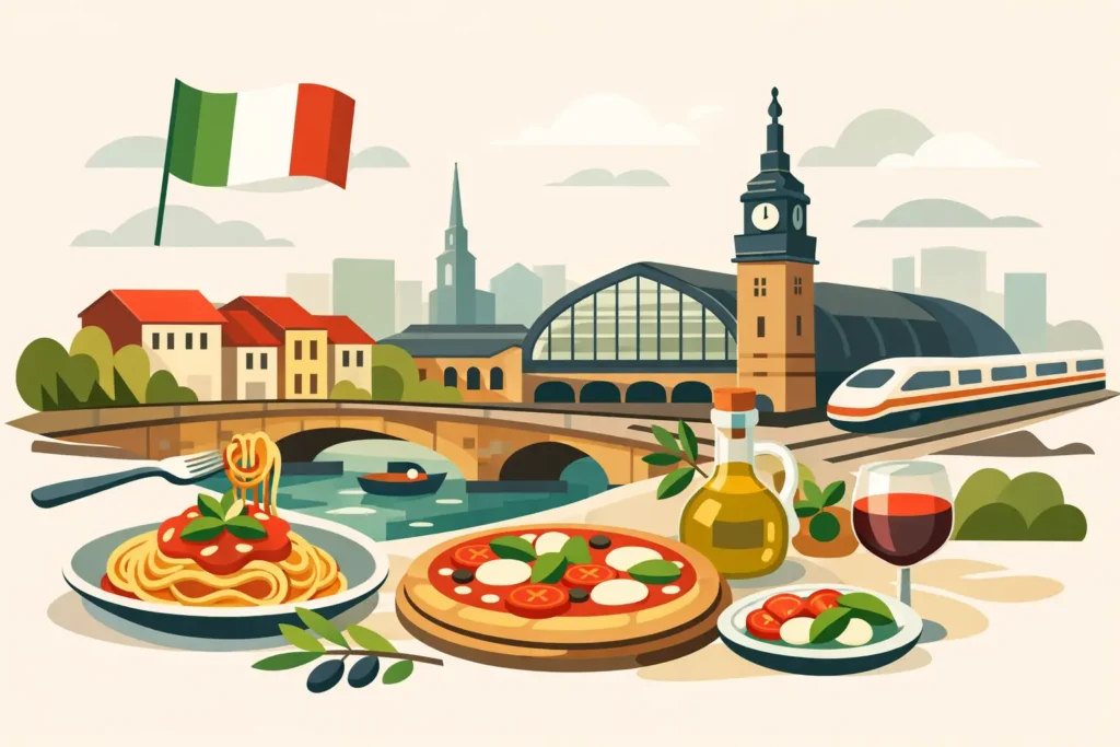 Italienisch essen nahe Hauptbahnhof Hamburg