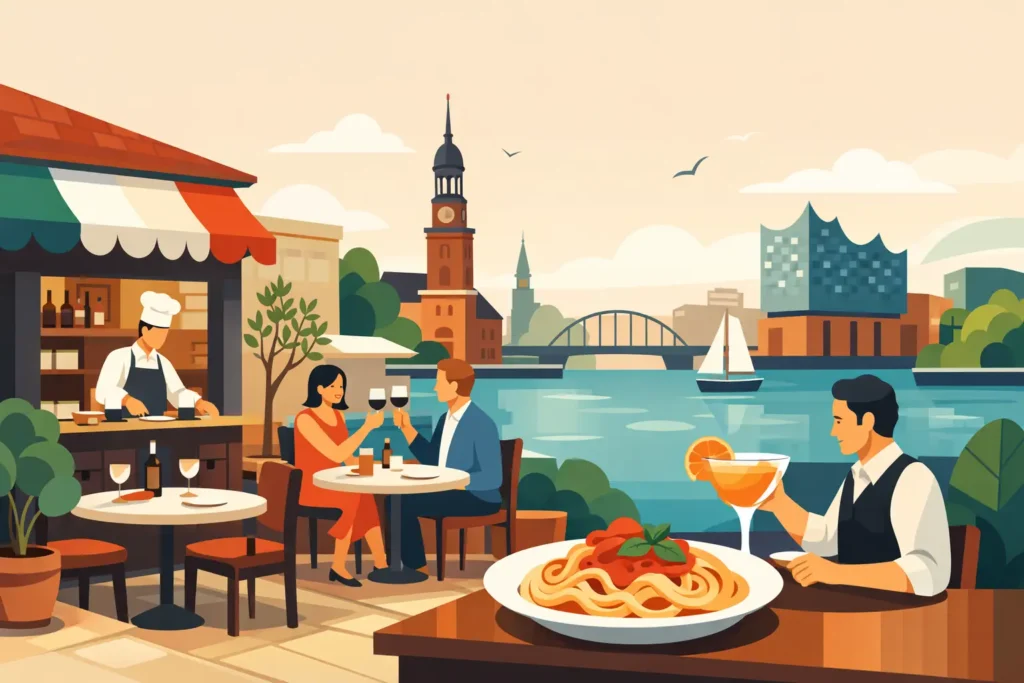 Italienisches Restaurant mit Bar in Hamburg