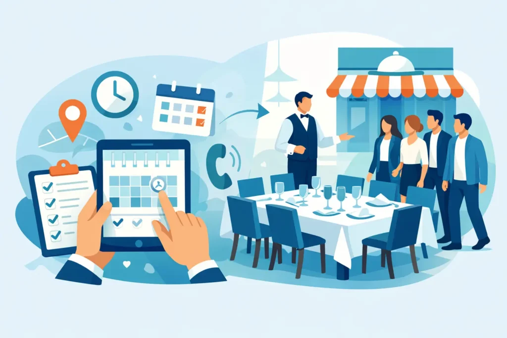 Wie reserviert man ein Restaurant für Gruppen?